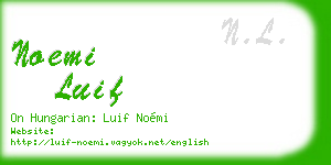 noemi luif business card